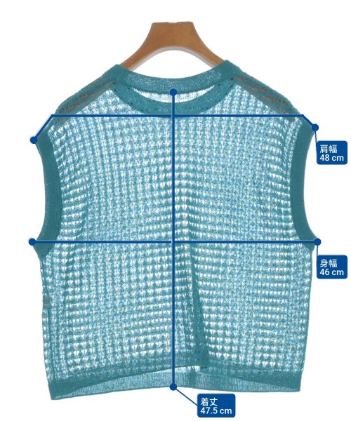 green label relaxing（グリーンレーベルリラクシング）ベスト 青 サイズ:-(M位) レディース/2200610395086
