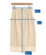 green label relaxing（グリーンレーベルリラクシング）ひざ丈スカート ベージュ サイズ:36(S位) レディース/2200611069016