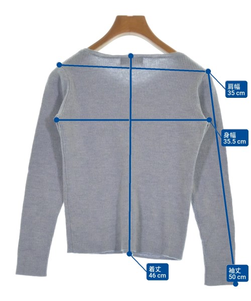 green label relaxing（グリーンレーベルリラクシング）ニット・セーター グレー サイズ:-(XS位) レディース/2200619197063