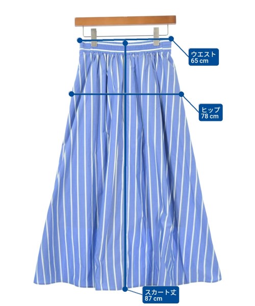 green label relaxing（グリーンレーベルリラクシング）ロング・マキシ丈スカート 青 サイズ:36(S位) レディース/2200605986091