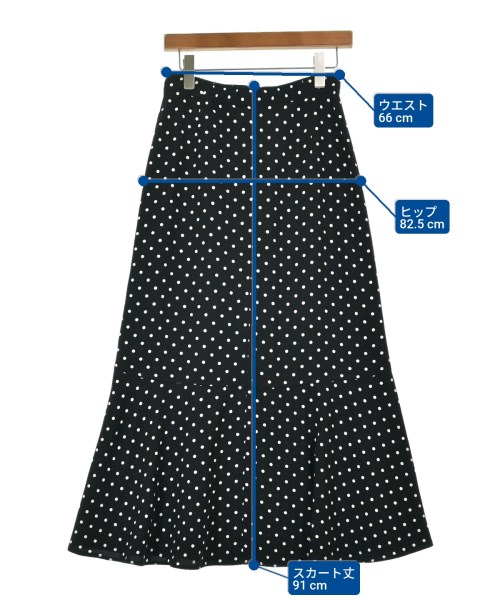 green label relaxing（グリーンレーベルリラクシング）ロング・マキシ丈スカート 黒 サイズ:-(M位) レディース/2200609265048