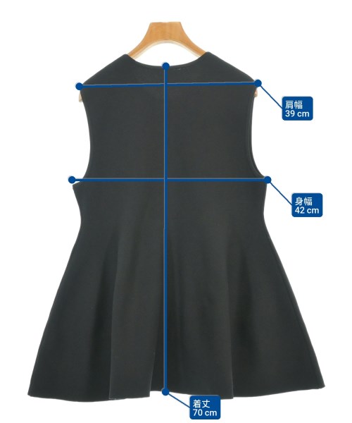 green label relaxing（グリーンレーベルリラクシング）ベスト 黒 サイズ:-(L位) レディース/2200669855111