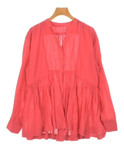 green label relaxing(グリーンレーベルリラクシング)ブラウス 赤 サイズ:F/2200670519095