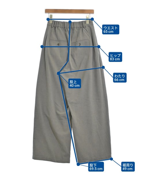 green label relaxing（グリーンレーベルリラクシング）スラックス グレー サイズ:38(M位) レディース/2200670945023