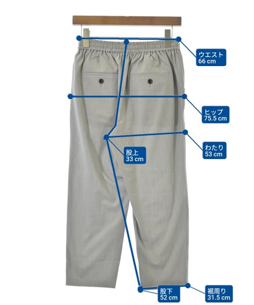 green label relaxing（グリーンレーベルリラクシング）スラックス グレー サイズ:36(S位) レディース/2200673176028