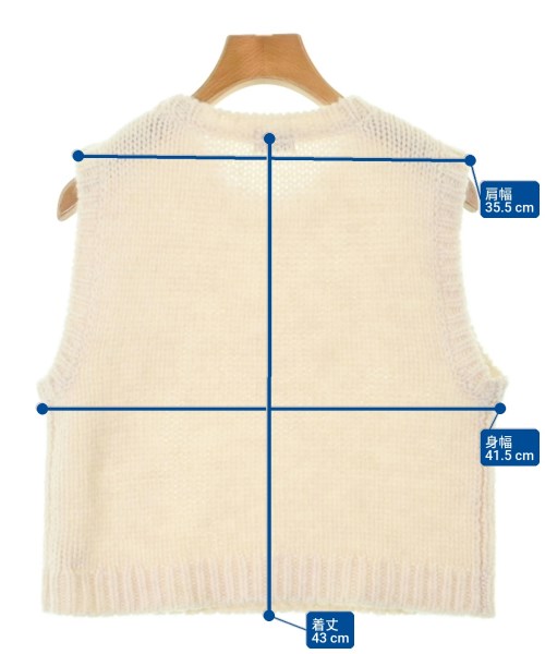 green label relaxing（グリーンレーベルリラクシング）ベスト 白 サイズ:F レディース/2200673410047