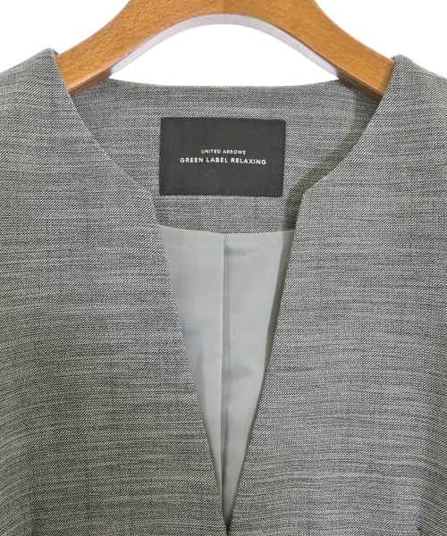 green label relaxing（グリーンレーベルリラクシング）ノーカラージャケット グレー サイズ:40(M位) レディース/2200673557025