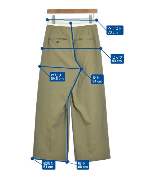 green label relaxing（グリーンレーベルリラクシング）スラックス カーキ サイズ:38(M位) レディース/2200673863065