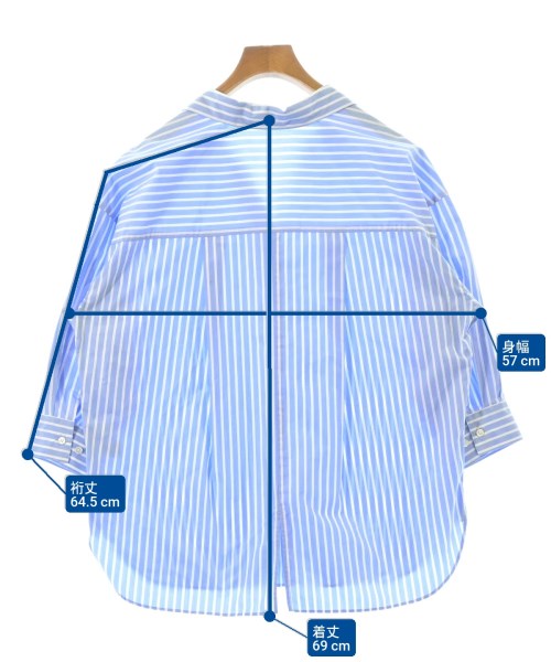 green label relaxing（グリーンレーベルリラクシング）ブラウス 青 サイズ:F レディース/2200667518209