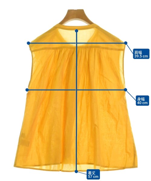 green label relaxing（グリーンレーベルリラクシング）ブラウス 黄 サイズ:-(M位) レディース/2200674245037