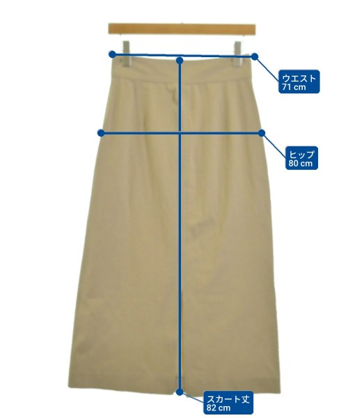 green label relaxing（グリーンレーベルリラクシング）ロング・マキシ丈スカート ベージュ サイズ:38(M位) レディース/2200666578020