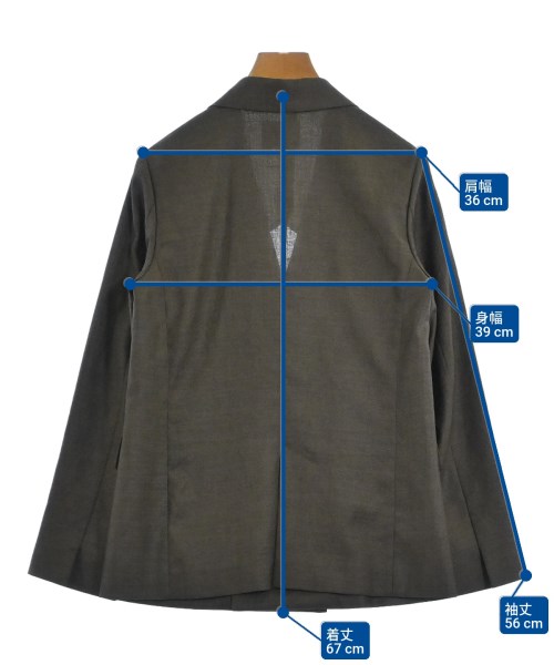 green label relaxing（グリーンレーベルリラクシング）テーラードジャケット 茶 サイズ:36(S位) レディース/2200673420084