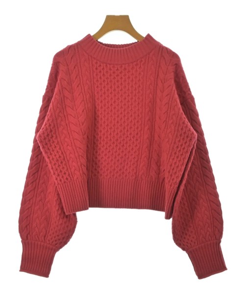 green label relaxing(グリーンレーベルリラクシング)ニット・セーター 赤 サイズ:F/2200671313159