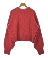 green label relaxing（グリーンレーベルリラクシング）ニット・セーター 赤 サイズ:F レディース/2200671313159