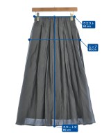 green label relaxing（グリーンレーベルリラクシング）ロング・マキシ丈スカート グレー サイズ:F レディース/2200669296112