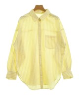 green label relaxing（グリーンレーベルリラクシング）カジュアルシャツ 黄 サイズ:SM レディース/2200672721083