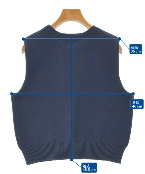 green label relaxing（グリーンレーベルリラクシング）ベスト 紺 サイズ:F レディース/2200672402111