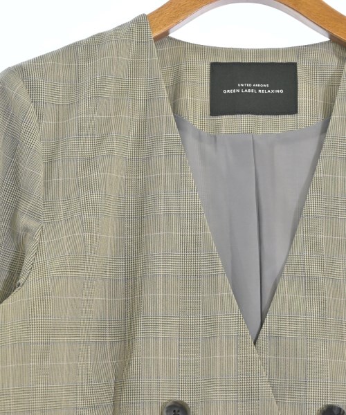 green label relaxing（グリーンレーベルリラクシング）ノーカラージャケット ベージュ サイズ:40(M位) レディース/2200675768023