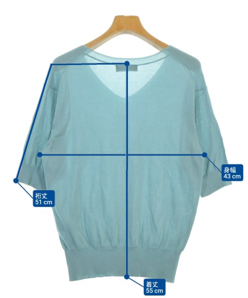 green label relaxing（グリーンレーベルリラクシング）ニット・セーター 青 サイズ:F レディース/2200670636068