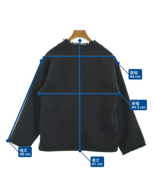 green label relaxing（グリーンレーベルリラクシング）ノーカラージャケット 黒 サイズ:36(S位) レディース/2200671538095