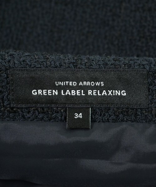 green label relaxing（グリーンレーベルリラクシング）ひざ丈スカート 紺 サイズ:34(XS位) レディース/2200672581038