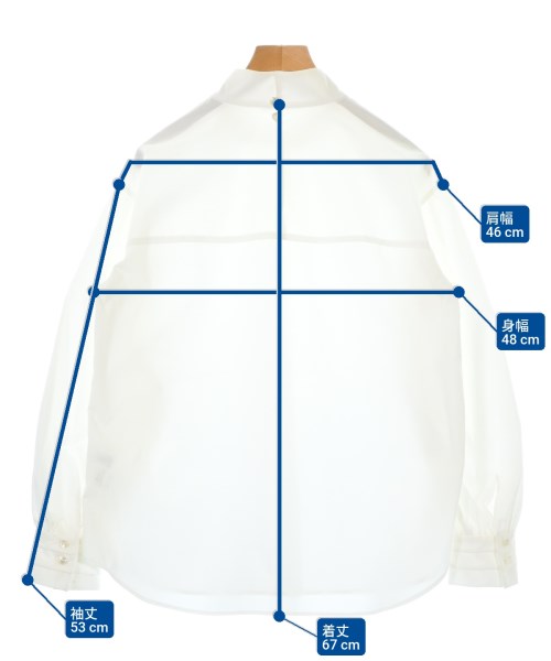 green label relaxing（グリーンレーベルリラクシング）ブラウス 白 サイズ:F レディース/2200674911024