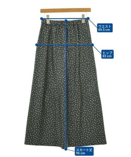 green label relaxing（グリーンレーベルリラクシング）ロング・マキシ丈スカート 黒 サイズ:-(M位) レディース/2200675516112