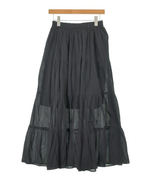 green label relaxing(グリーンレーベルリラクシング)ロング・マキシ丈スカート 黒 サイズ:F/2200676972047