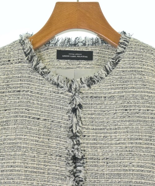 green label relaxing（グリーンレーベルリラクシング）ノーカラージャケット 白 サイズ:38(M位) レディース/2200671980016