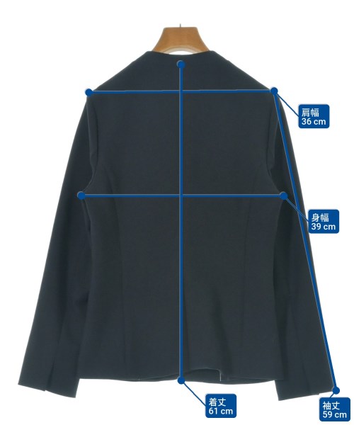 green label relaxing（グリーンレーベルリラクシング）ノーカラージャケット 紺 サイズ:38(M位) レディース/2200672427015