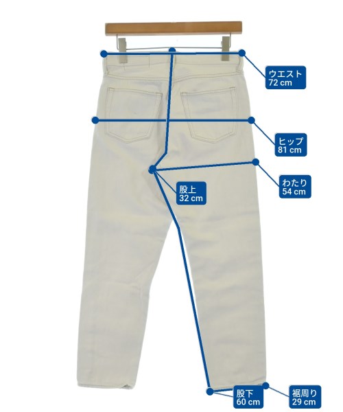 green label relaxing（グリーンレーベルリラクシング）デニムパンツ 白 サイズ:38(M位) レディース/2200674477032