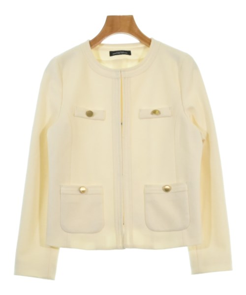 green label relaxing(グリーンレーベルリラクシング)ノーカラージャケット 白 サイズ:36(S位)/2200672426032