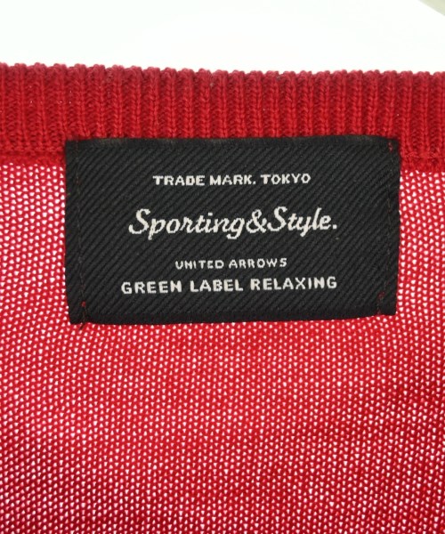 green label relaxing（グリーンレーベルリラクシング）カーディガン 赤 サイズ:-(M位) レディース/2200672439094