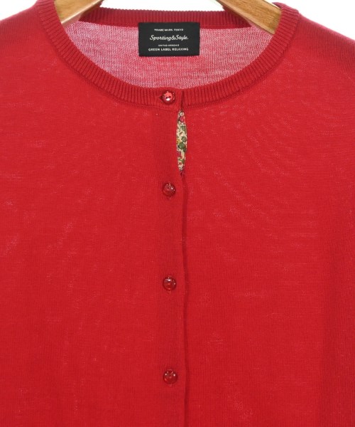 green label relaxing（グリーンレーベルリラクシング）カーディガン 赤 サイズ:-(M位) レディース/2200672439094