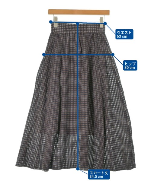 green label relaxing（グリーンレーベルリラクシング）ロング・マキシ丈スカート 茶 サイズ:36(S位) レディース/2200674752030