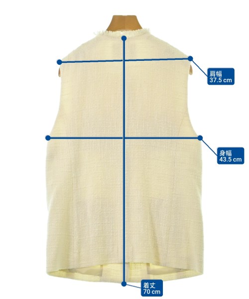 green label relaxing（グリーンレーベルリラクシング）ベスト 白 サイズ:L レディース/2200672040061