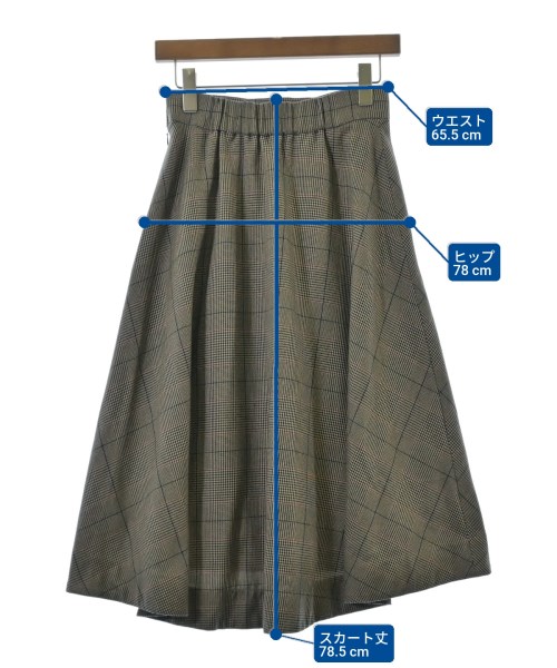 green label relaxing（グリーンレーベルリラクシング）ロング・マキシ丈スカート 茶 サイズ:38(M位) レディース/2200673635037