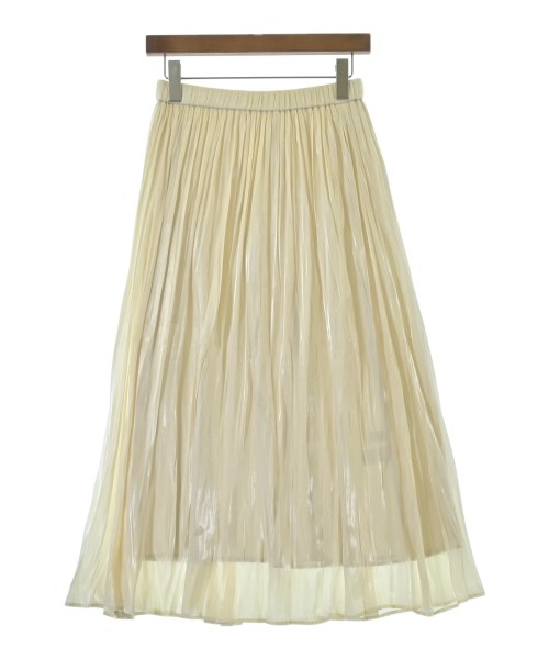 green label relaxing(グリーンレーベルリラクシング)ロング・マキシ丈スカート 白 サイズ:F/2200677085012