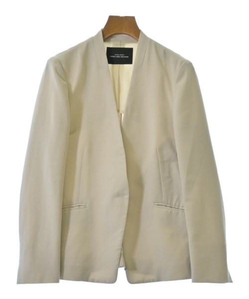 green label relaxing(グリーンレーベルリラクシング)ノーカラージャケット ベージュ サイズ:XS/2200678638019