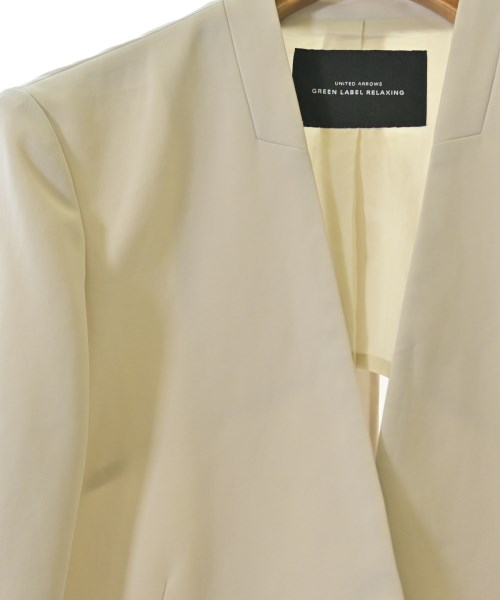 green label relaxing（グリーンレーベルリラクシング）ノーカラージャケット ベージュ サイズ:XS レディース/2200678638019
