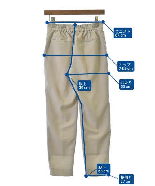 green label relaxing（グリーンレーベルリラクシング）スラックス ベージュ サイズ:XS レディース/2200678638026