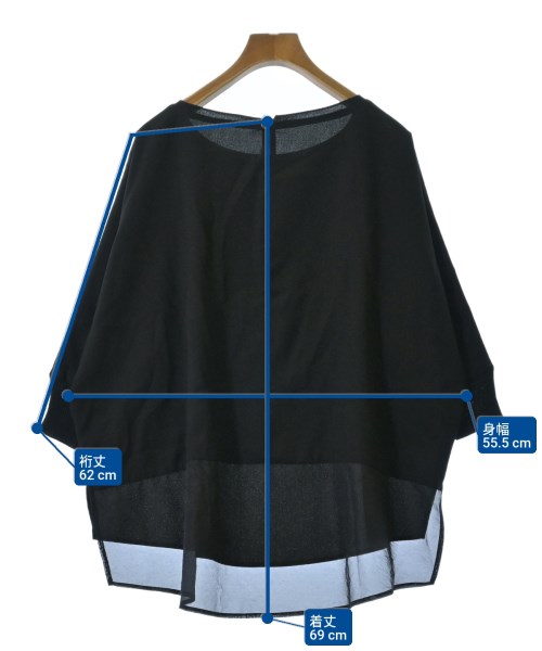 green label relaxing（グリーンレーベルリラクシング）ブラウス 黒 サイズ:F レディース/2200672691270