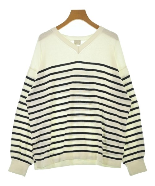 green label relaxing(グリーンレーベルリラクシング)ニット・セーター 白 サイズ:F/2200674927032