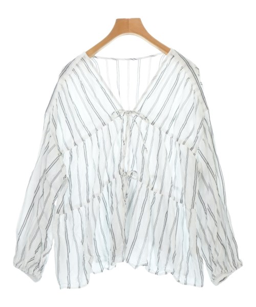 green label relaxing(グリーンレーベルリラクシング)ブラウス 白 サイズ:F/2200675580069