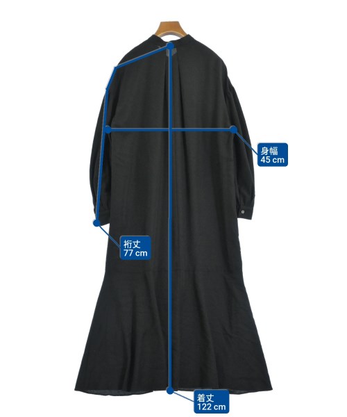 green label relaxing（グリーンレーベルリラクシング）シャツワンピース 黒 サイズ:-(M位) レディース/2200675581141