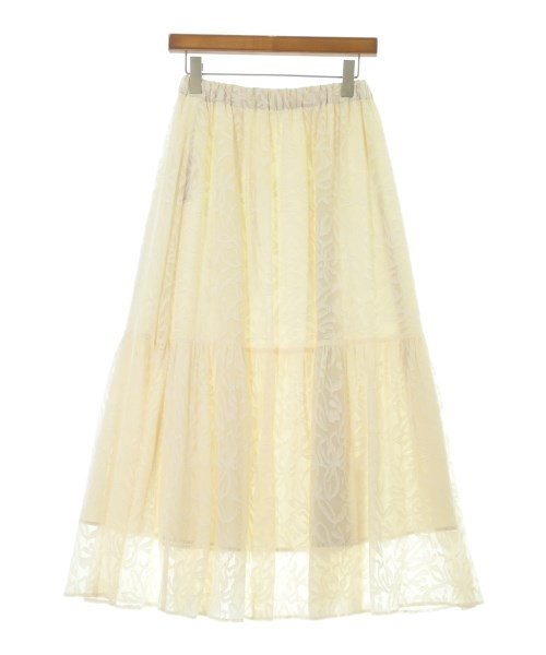 green label relaxing（グリーンレーベルリラクシング）ロング・マキシ丈スカート 白 サイズ:F レディース/2200675751049