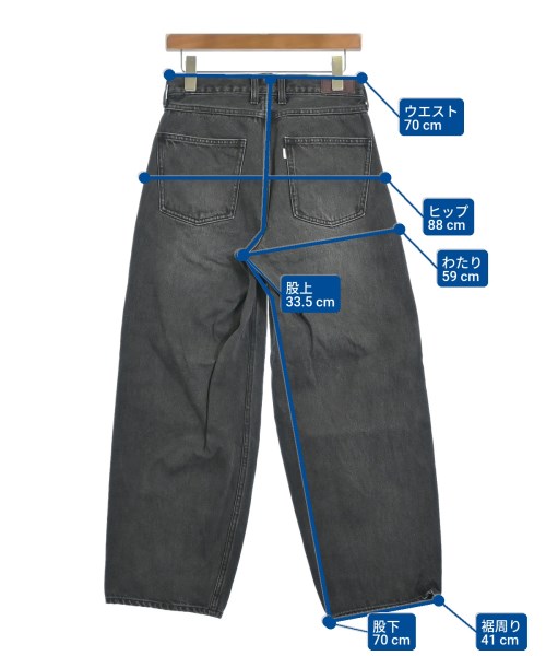 green label relaxing（グリーンレーベルリラクシング）デニムパンツ 黒 サイズ:40(M位) レディース/2200674681132