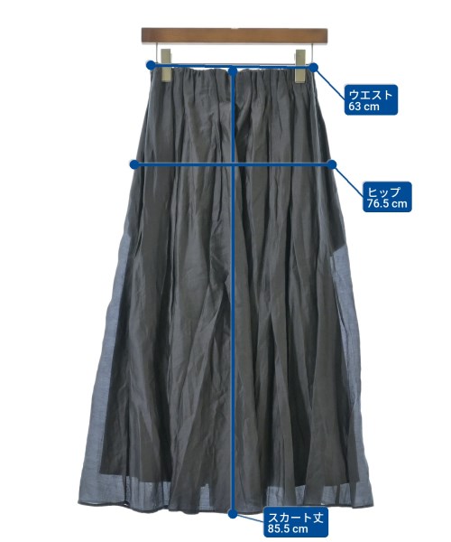 green label relaxing（グリーンレーベルリラクシング）ロング・マキシ丈スカート グレー サイズ:-(M位) レディース/2200675891400