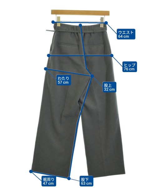 green label relaxing（グリーンレーベルリラクシング）スラックス グレー サイズ:S レディース/2200679542087