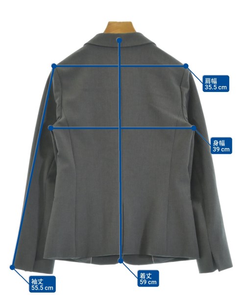 green label relaxing（グリーンレーベルリラクシング）テーラードジャケット グレー サイズ:36(S位) レディース/2200679542124